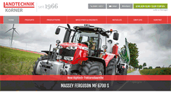 Desktop Screenshot of landtechnik-koerner.de